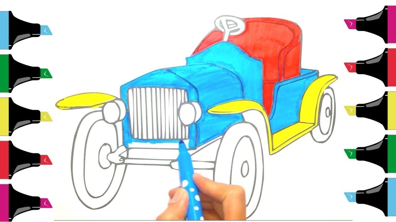 1280x720 How To Color Car Drawing