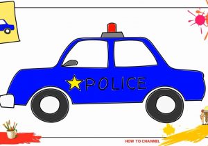 300x210 Police Car Drawing
