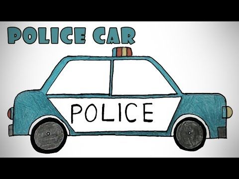 480x360 How To Draw A Police Car Easy Step By Step Drawing For Kids