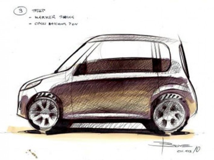 720x539 How To Draw A Car In Side View Basic Steps