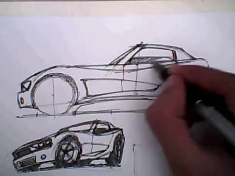 480x360 How To Draw A Car Lesson 1