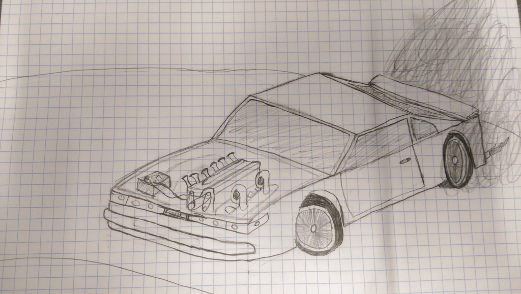 1024x579 How To Draw 3d Cars My First 3d Car Drawing! Tipscomments
