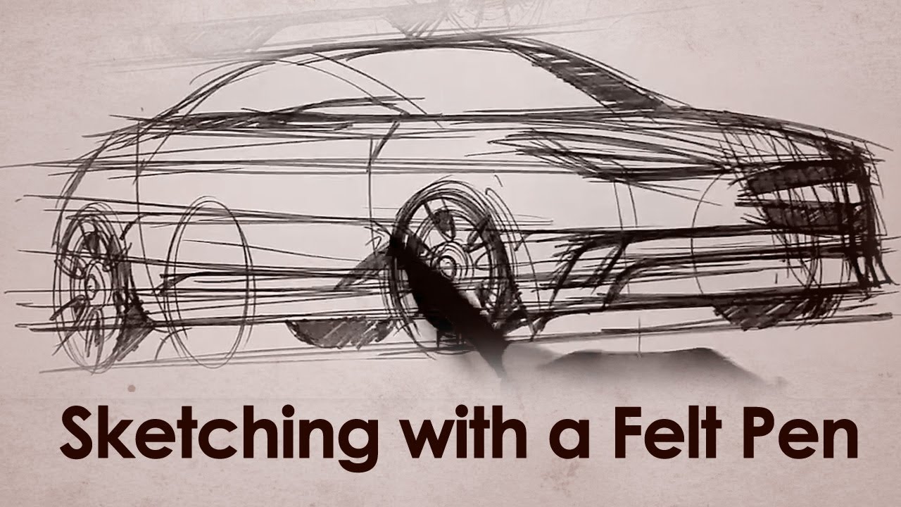 1280x720 How To Draw Cars With A Felt Tip Pen