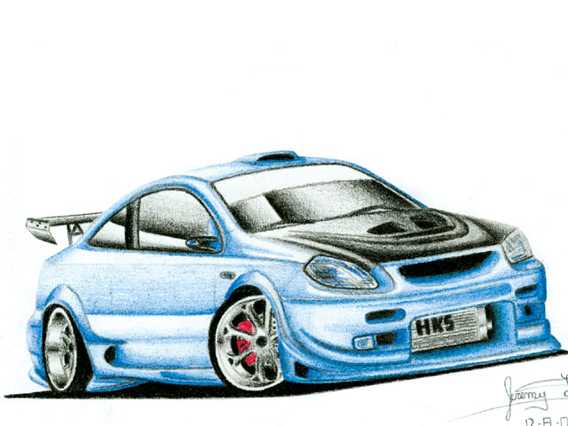 640x480 Muscle Car Drawings With Shading And Pencils Cars