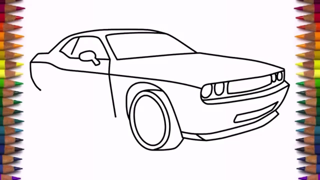 1280x720 Dodge Challenger Drawing How To Draw Dodge Challenger Rt 2011 Car