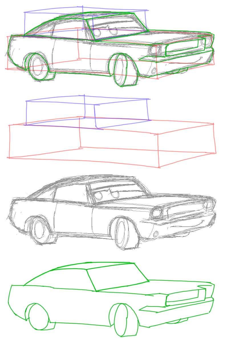 796x1212 Drawing Cars How To Draw A Car Step By Step For Pictures 1