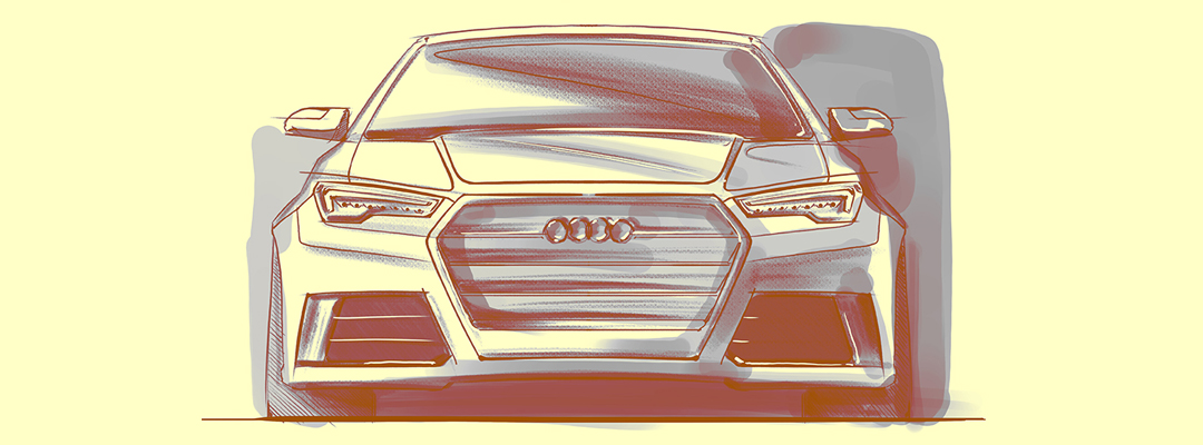 1080x400 How To Draw Cars Front View
