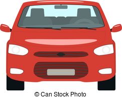 243x194 Red Luxury Car Front View Drawing