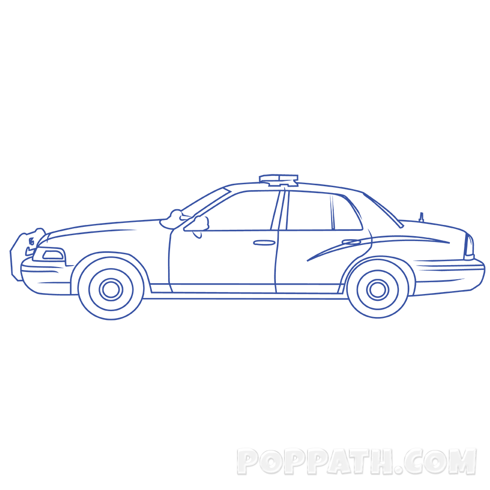 1000x1000 How To Draw A Police Car Pop Path