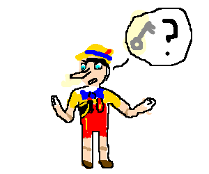 300x250 Pinocchio Can'T Find His Car Keys