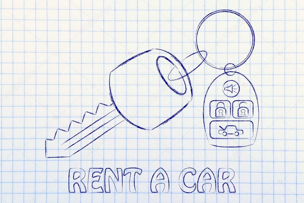 1023x682 Illustration Of Car Keys With Remote Stock Photo Faithie