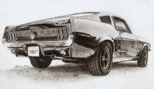 500x288 Hyperrealistic Car Drawings In Pencil