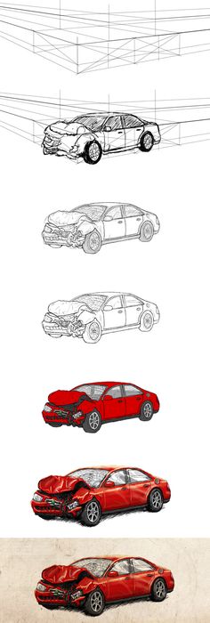 236x700 Car Drawing 151216 1969 Dodge Charger Prisma On Paper. Kim.j.h