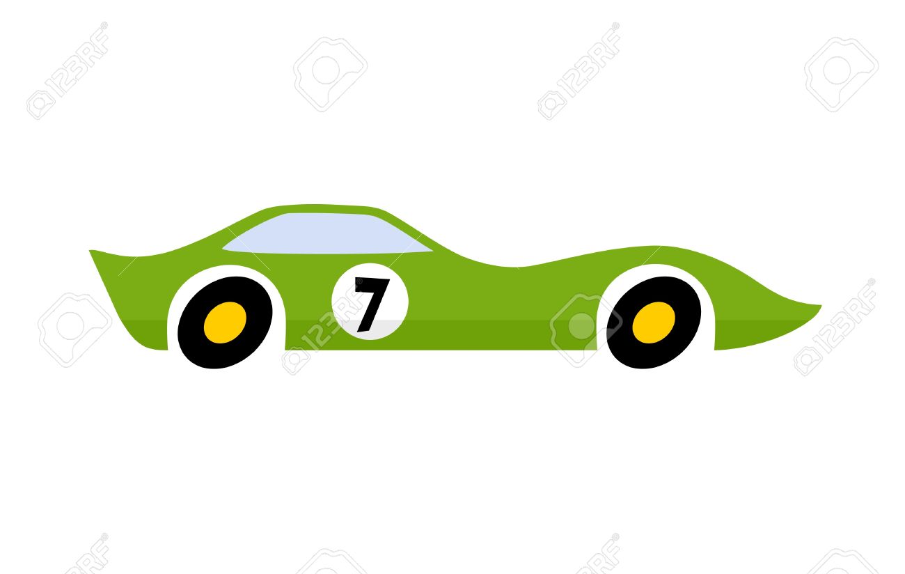 1300x824 Drawing Of Green Car Racing Royalty Free Cliparts, Vectors,