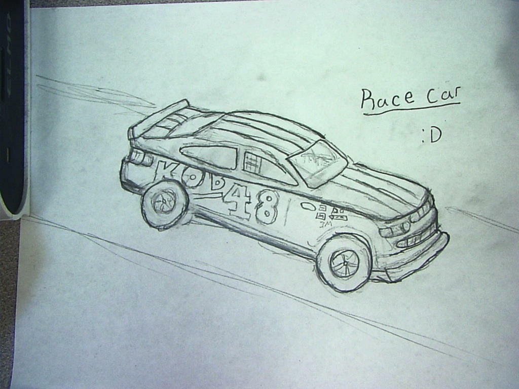 1024x768 How To Draw Race Car