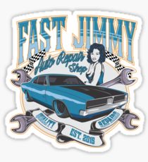 210x230 Auto Repair Drawing Stickers Redbubble