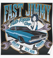 210x230 Car Repair Drawing Posters Redbubble