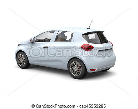 450x357 Modern White Electric Car