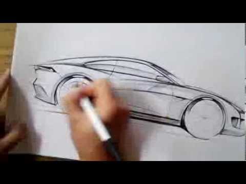 480x360 Tv Car Sketch