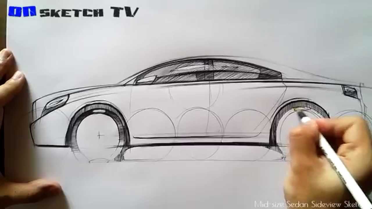 1280x720 Tv Car Sketch