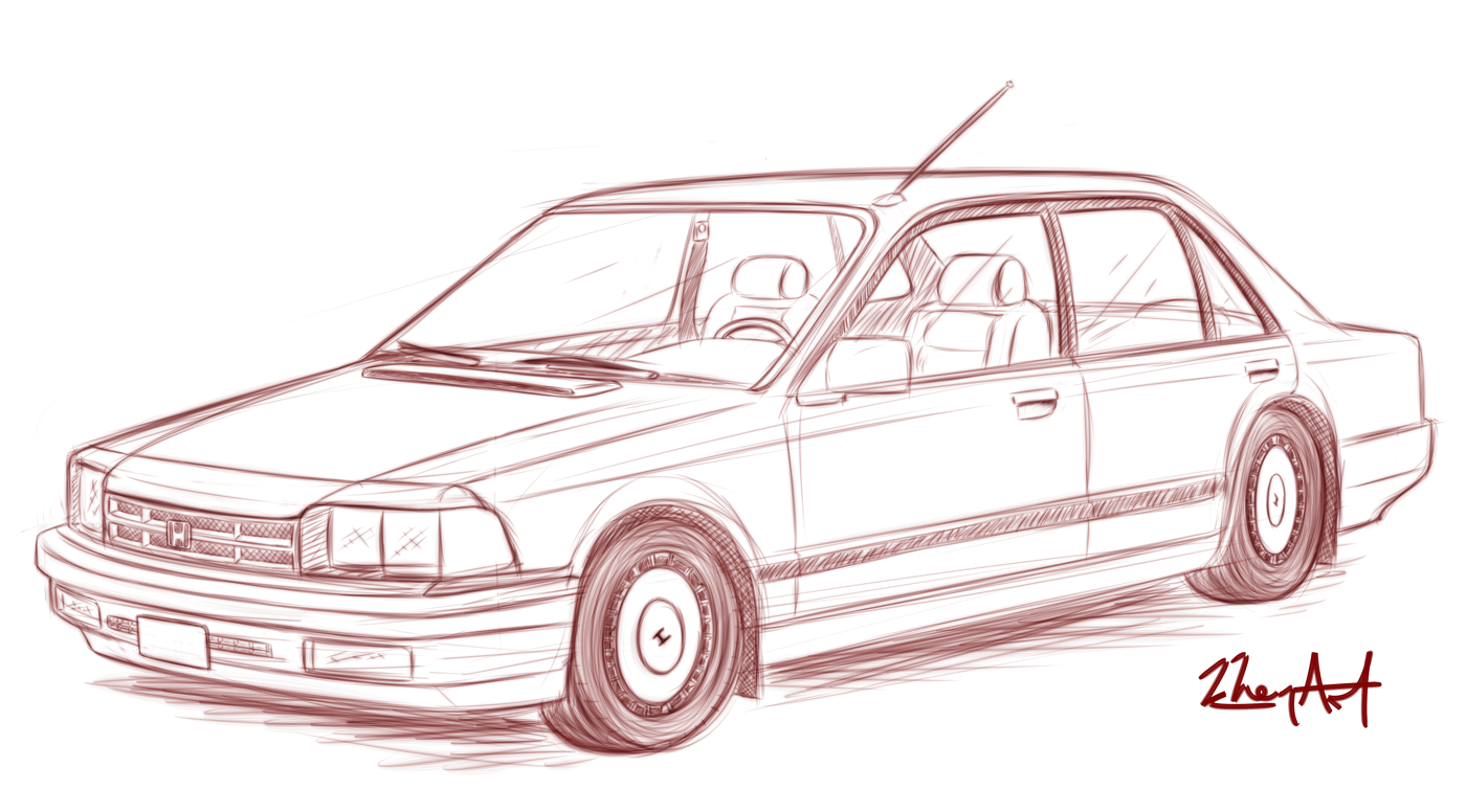 1400x776 Car Sketch 02 By Khem Art