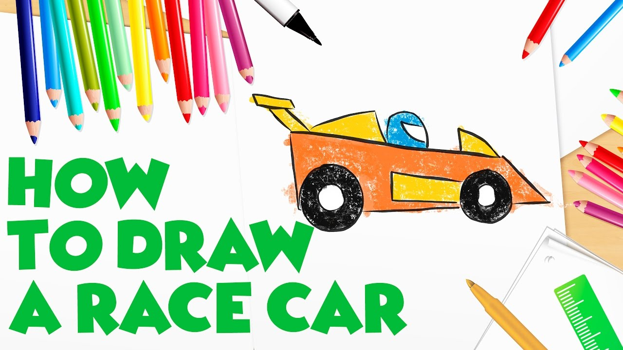 1280x720 Simple Drawing Of A Car How To Draw A Race Car. Simple And Easy