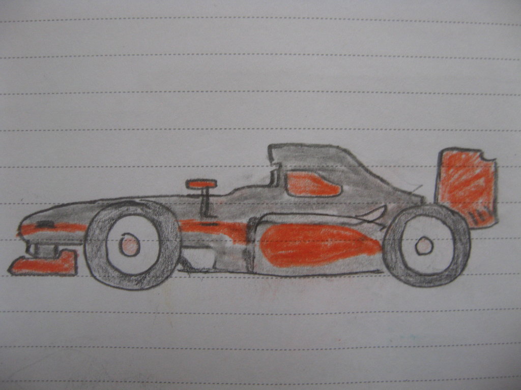 1024x768 Simple F1 Car By Thathinchtownfan