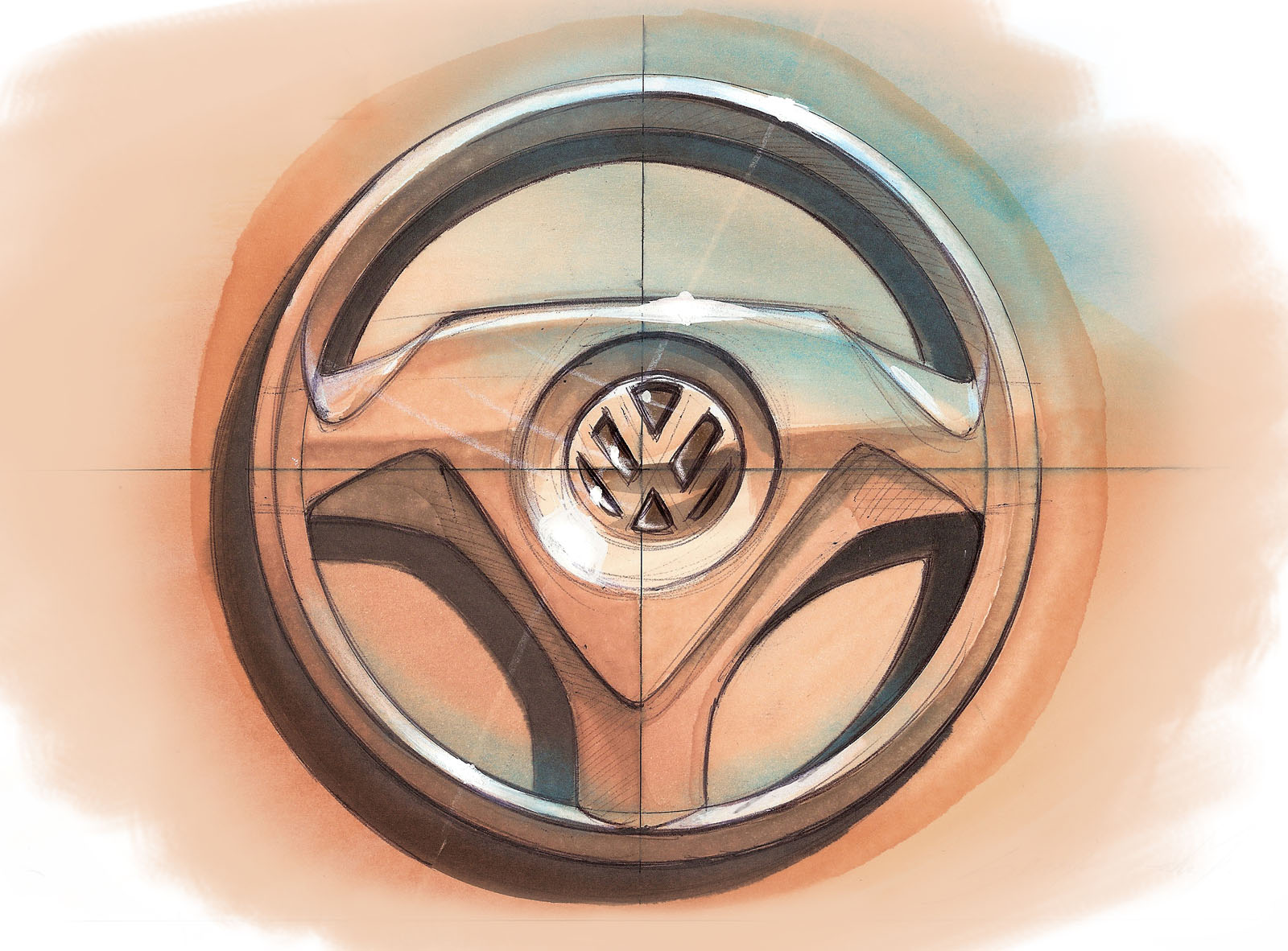 1600x1182 Steering Wheel Sketch By Sergiord