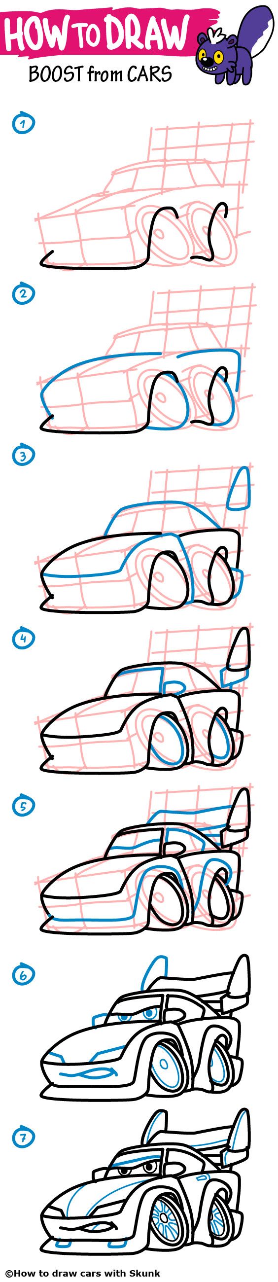 564x2600 Photos How To Draw Cars With Colored Penfour Step By Step Drawing