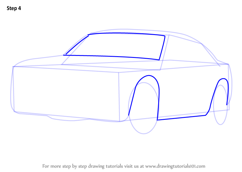846x600 Step By Step How To Draw A Dodge Police Car