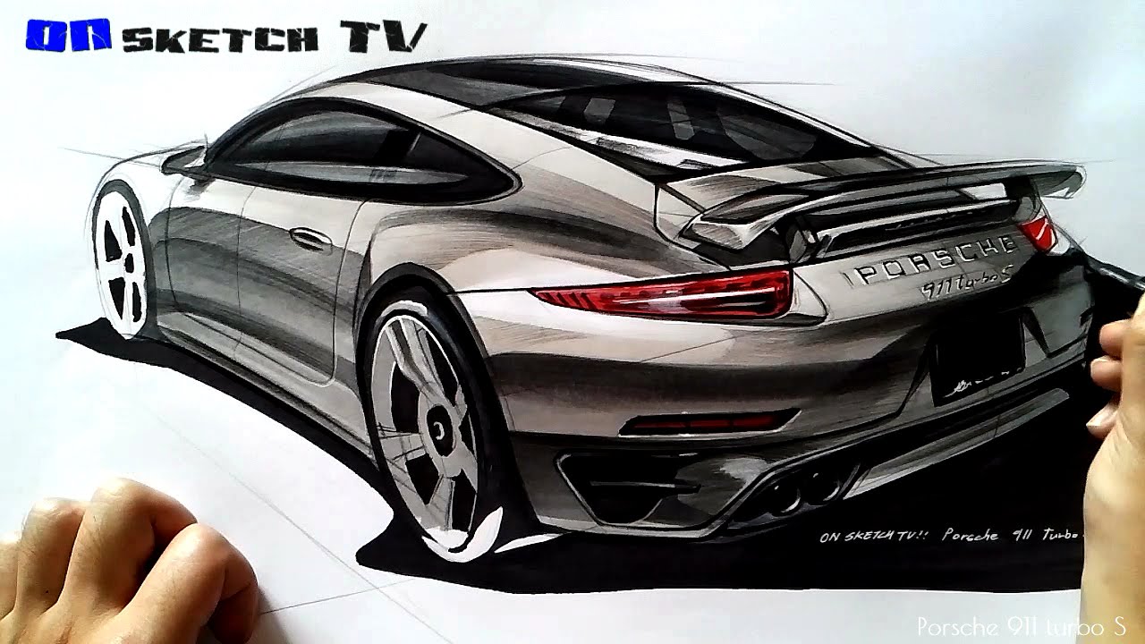 1280x720 Tv Car Sketch