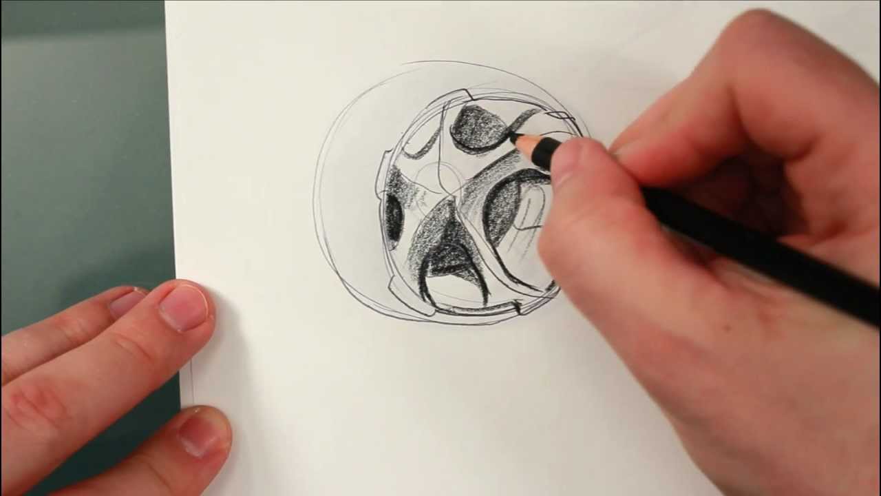 1280x720 How To Draw Wheels Perspective Part 33