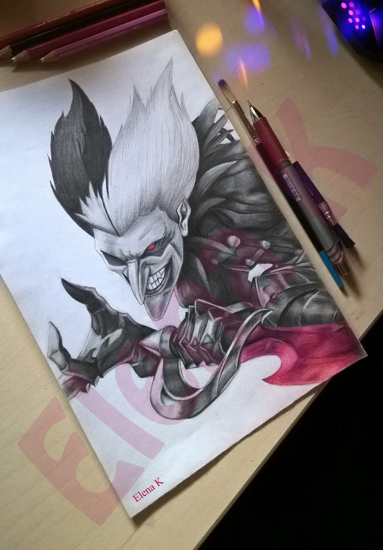 746x1070 Drawing Wild Card Shaco O By Elenak21