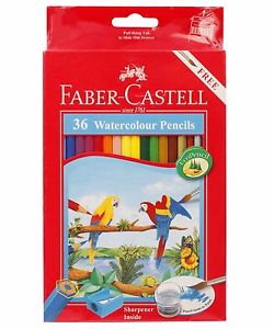 250x300 New Faber Castell 36 Watercolor Pencils In Cardboard Box Art