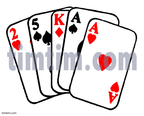 571x462 Free Drawing Of A Poker Hand From The Category Cards Amp Games