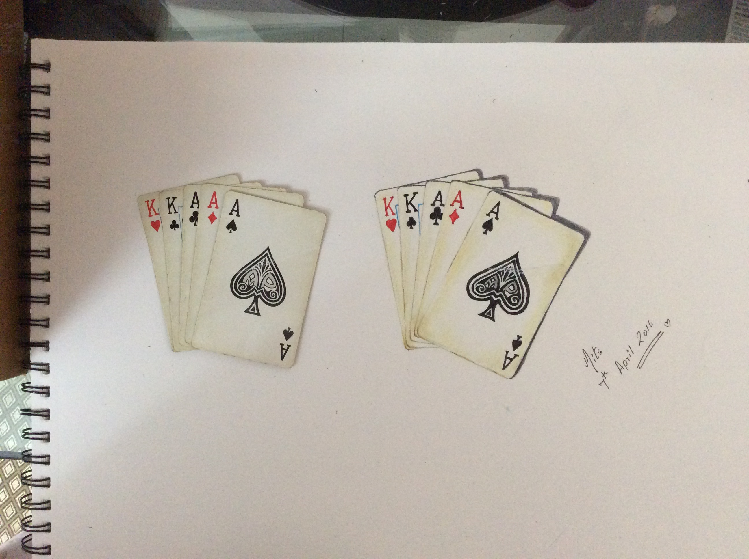 2592x1936 How To Draw Realistic Playing Cards Penpencilandstories (By Mita