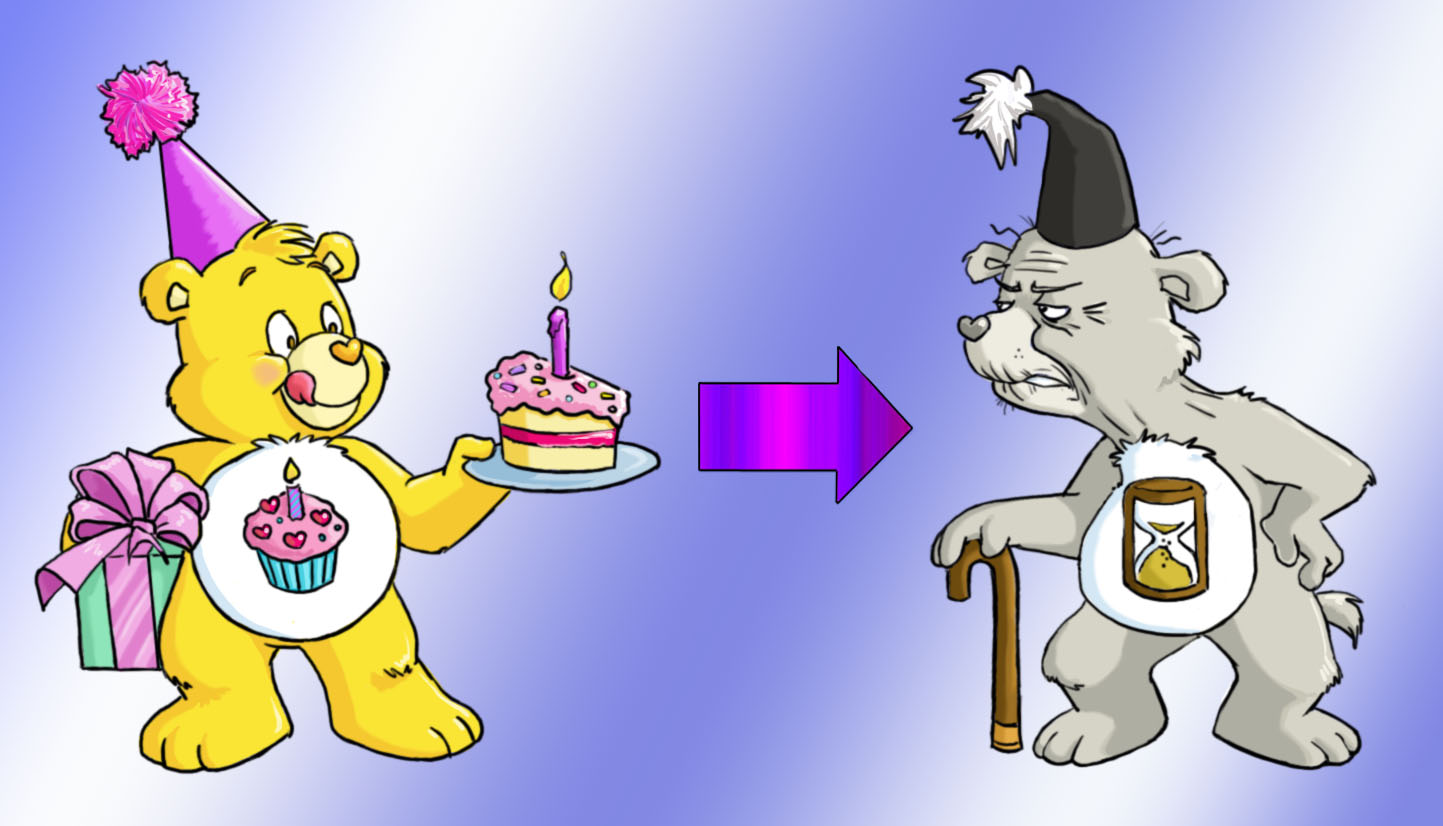 1443x826 Birthday Bear Amp Old Coot Bear (Drawing By Drchrissy @