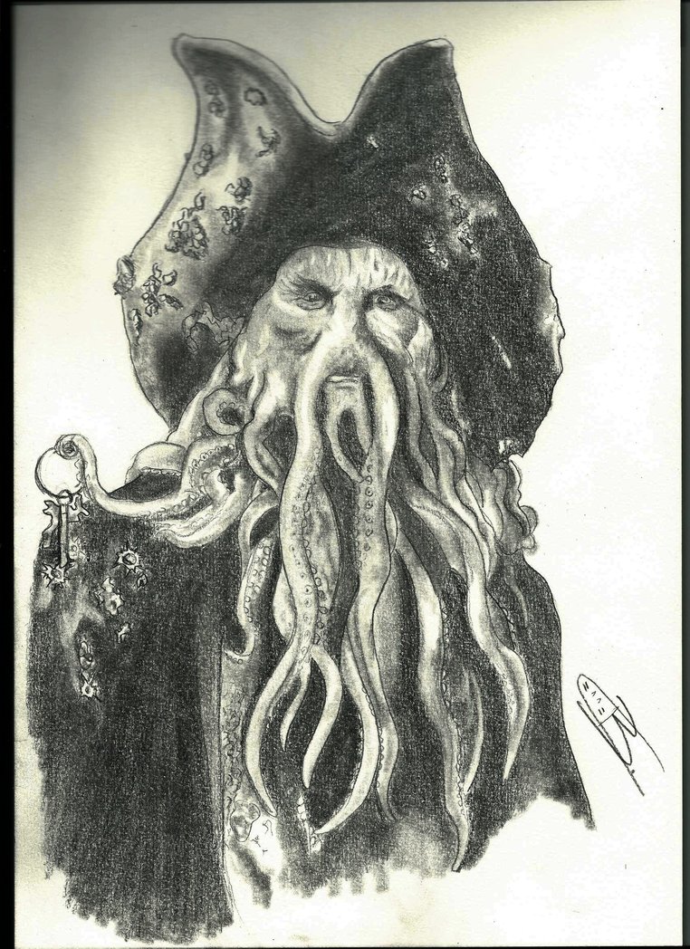 762x1048 Davy Jones (Pirates Of The Caribbean) By Risu Draw