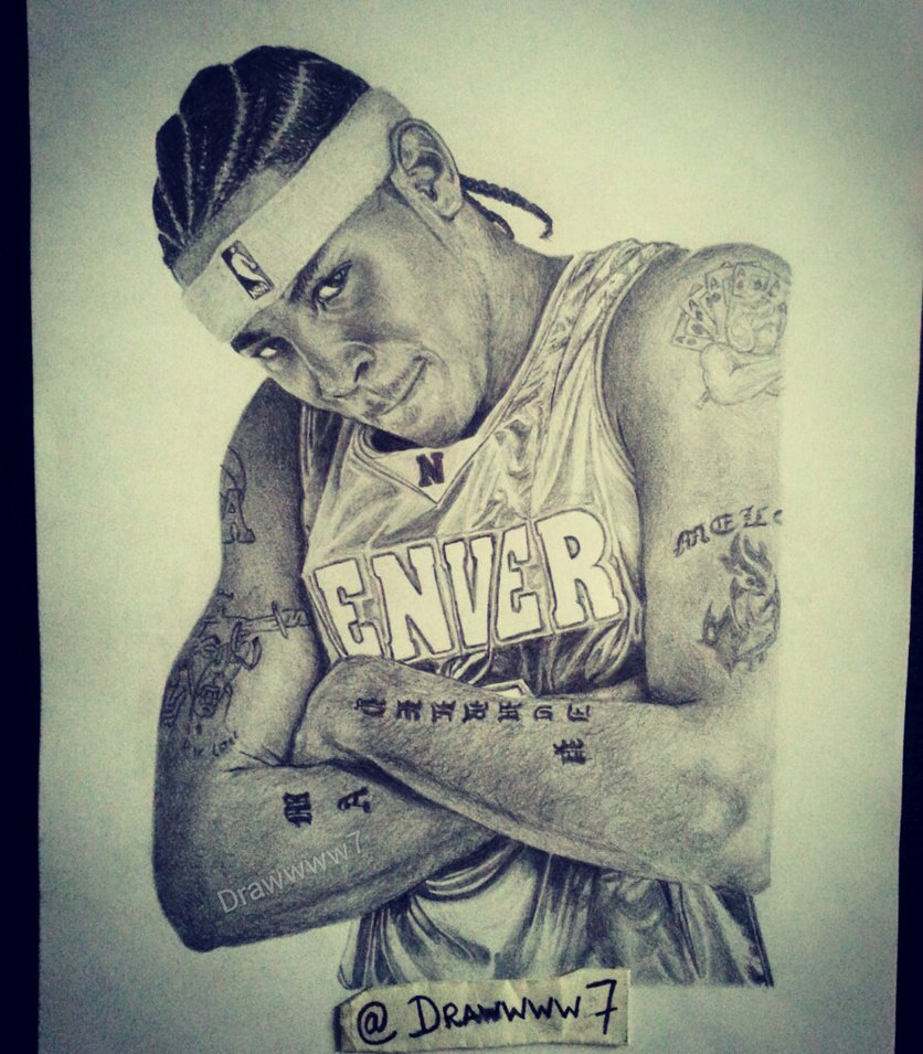 836x955 Carmelo Anthony By Drawwww7