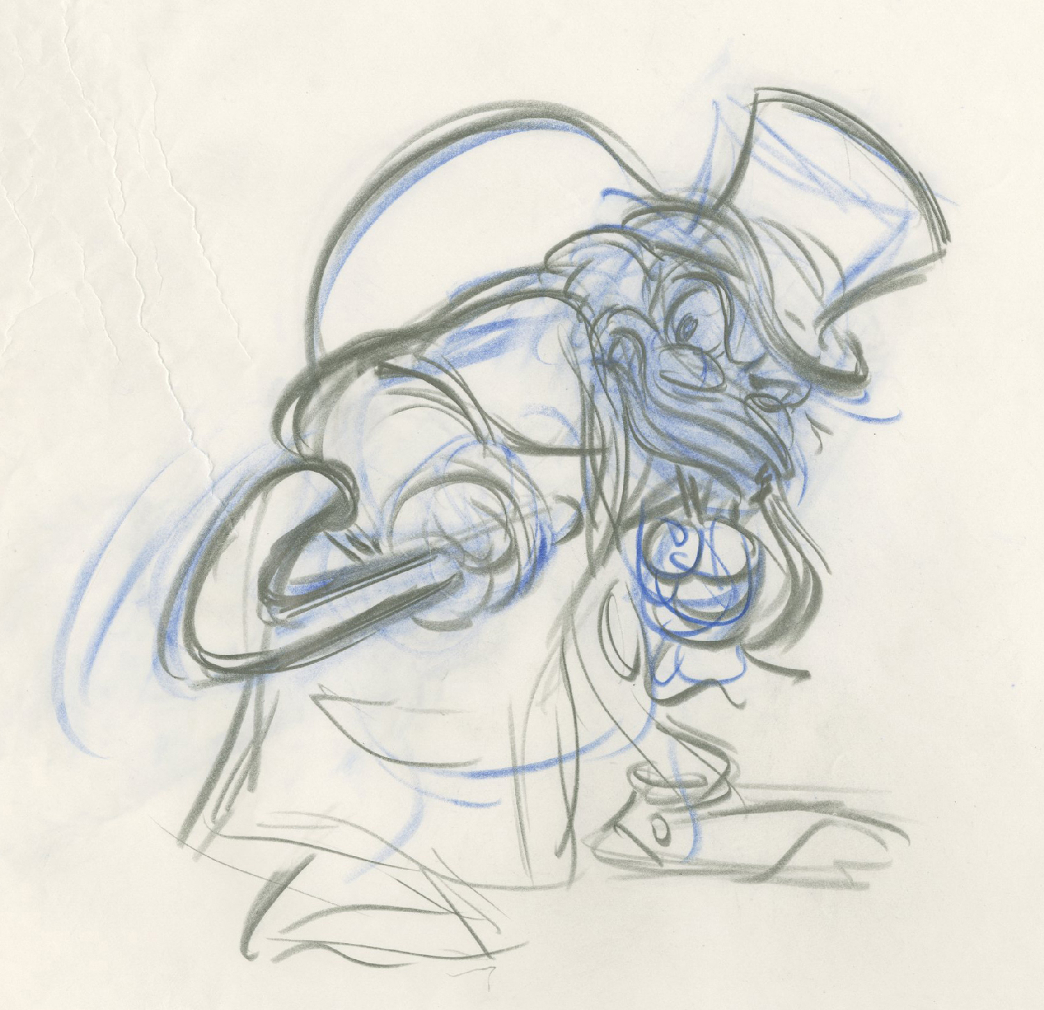 1500x1451 Mickey's Christmas Carol Production Drawing