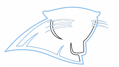 382x215 How To Draw Carolina Panthers Logo, Super Bowl, Football, Easy