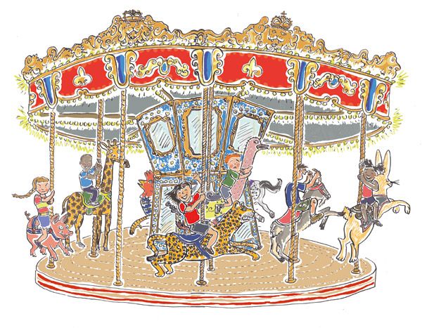 600x467 Carousel Drawing