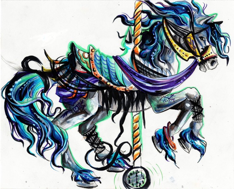 800x646 Carousel Horse By Lucky978