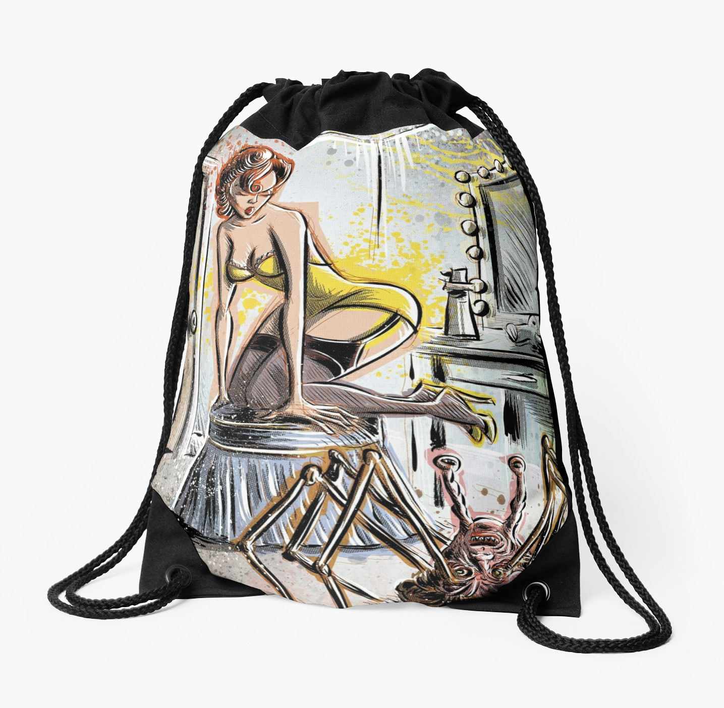 1435x1404 Pin Up, Girl, The Thing, Art, Print, Spider, Head, 50'S, Elvgrin