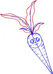 219x302 How To Draw How To Draw A Carrot