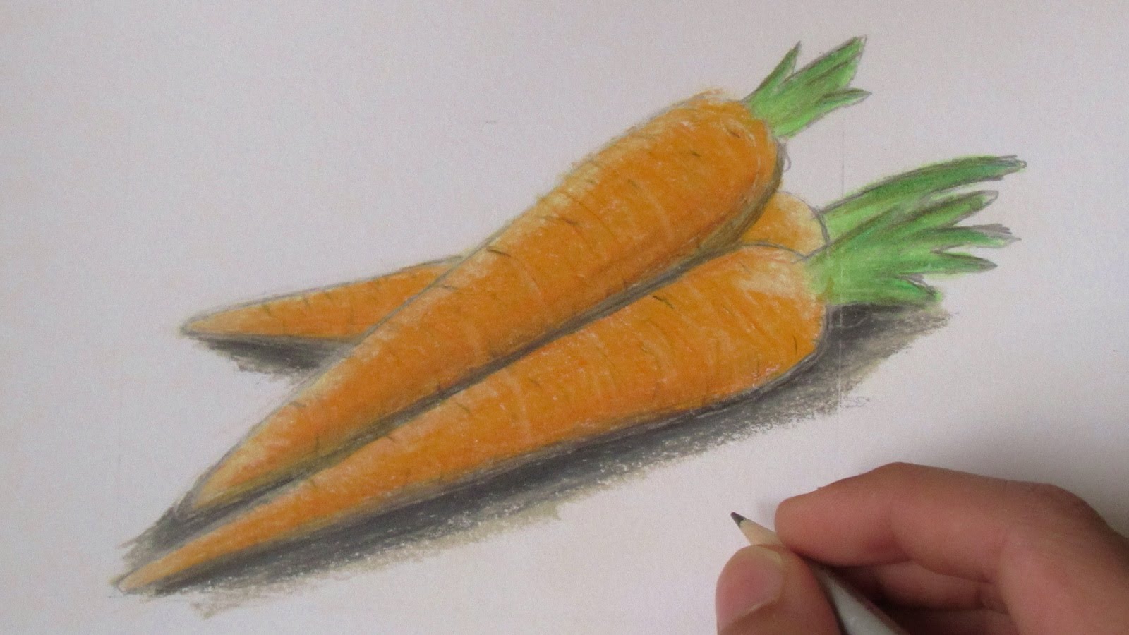 1600x900 Realistic Carrots (Speed Drawing)
