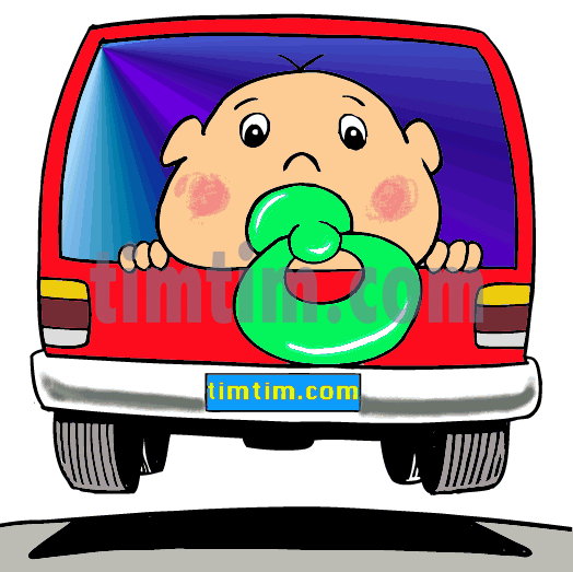 524x523 Free Drawing Of Baby In Car From The Category Cars Trucks Buses