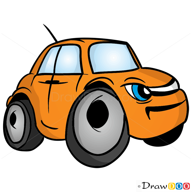 800x799 How To Draw Grumpy Car, Cartoon Cars