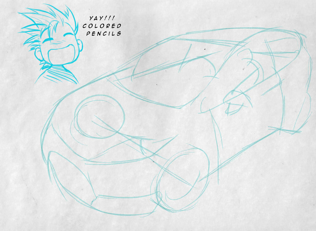 1023x750 Car Drawing Techniques On Behance