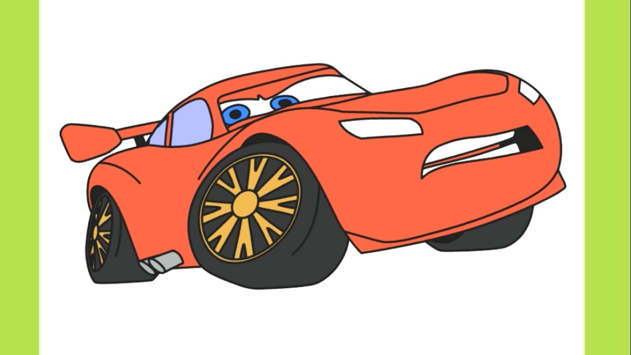 1280x720 Drawing Lightning Mcqueen From Cars 3 Coloring Pages For Kids